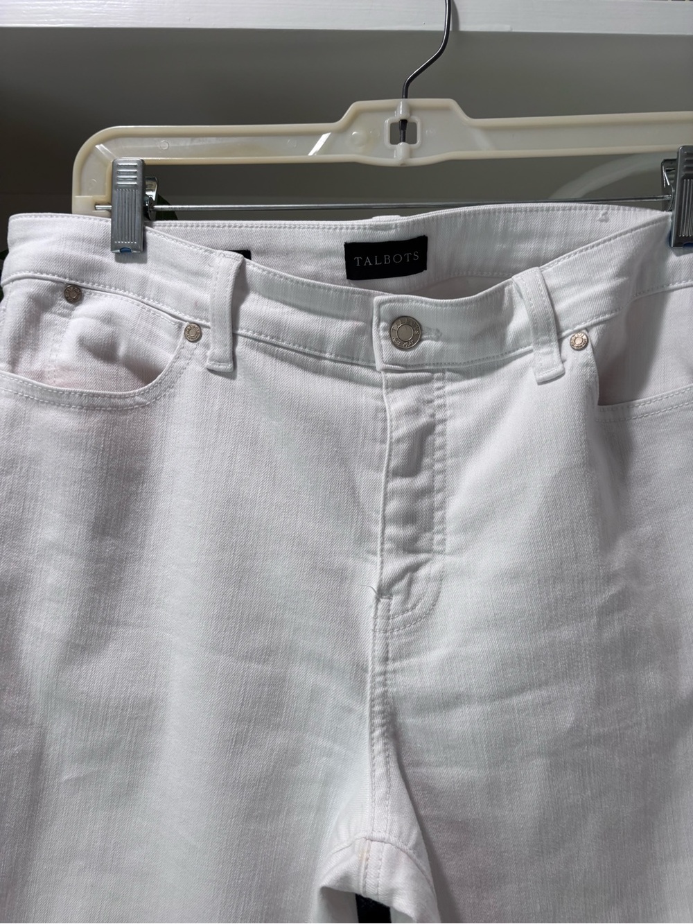 Talbots Slim Skinny Jeans White sz 10 - Picture 6 of 6